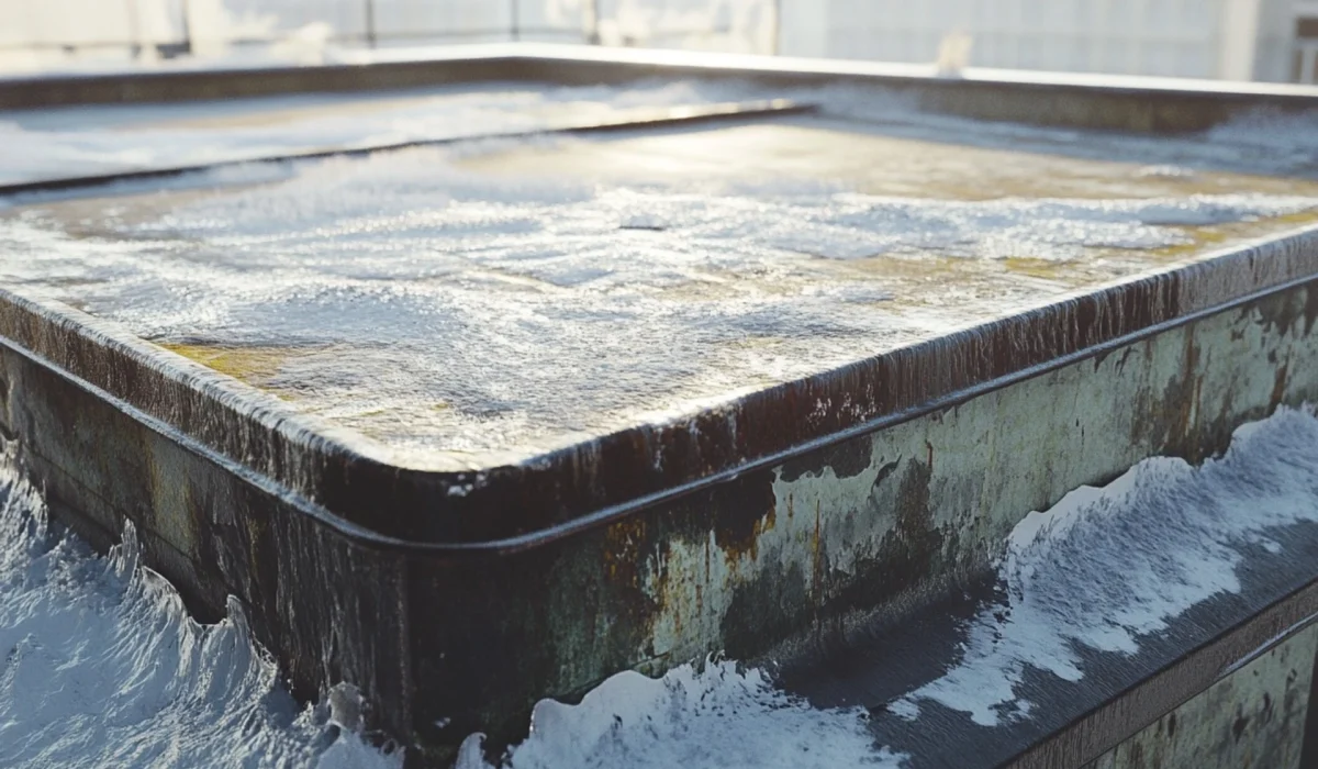 Effects Winter Impact on Flat Roofs